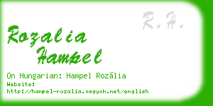 rozalia hampel business card